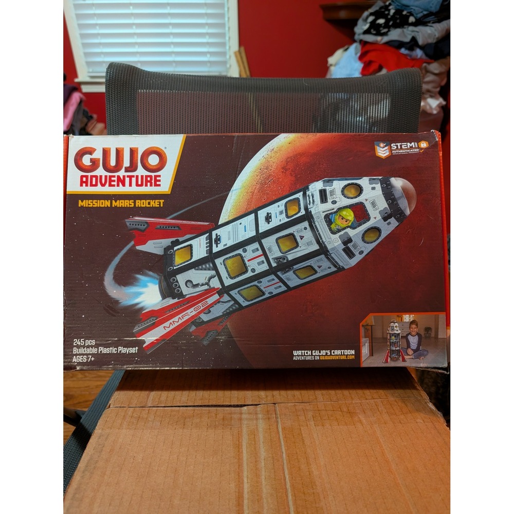 GUJO Adventure Mission Mars Rocket STEM Building Playset 245 Pieces Open Box